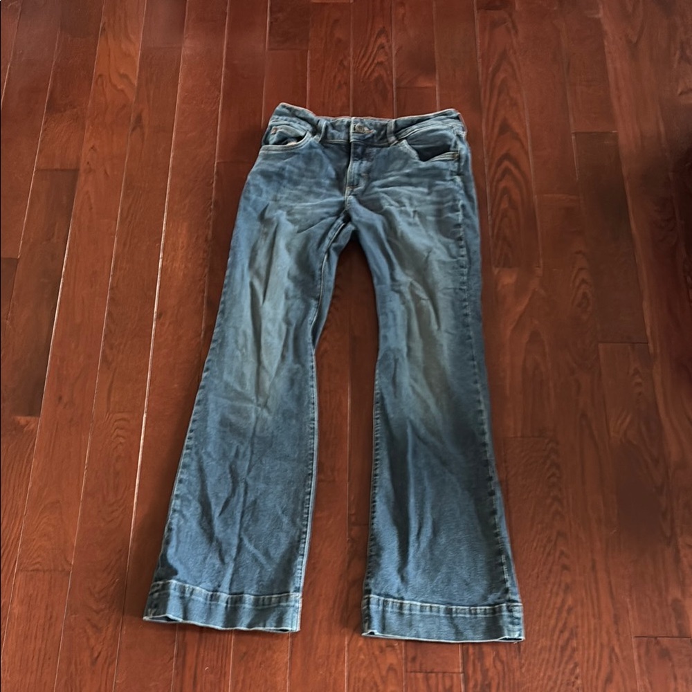 Wrangler Blue Flare Wide Leg Jeans